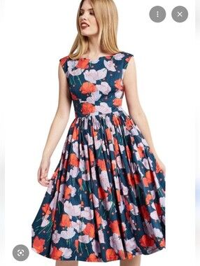 Modcloth Fabulous Fit And Flare Dress